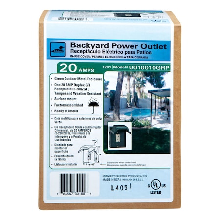 Ge Power Outlet Outdr 1Gfi U010010GRPP